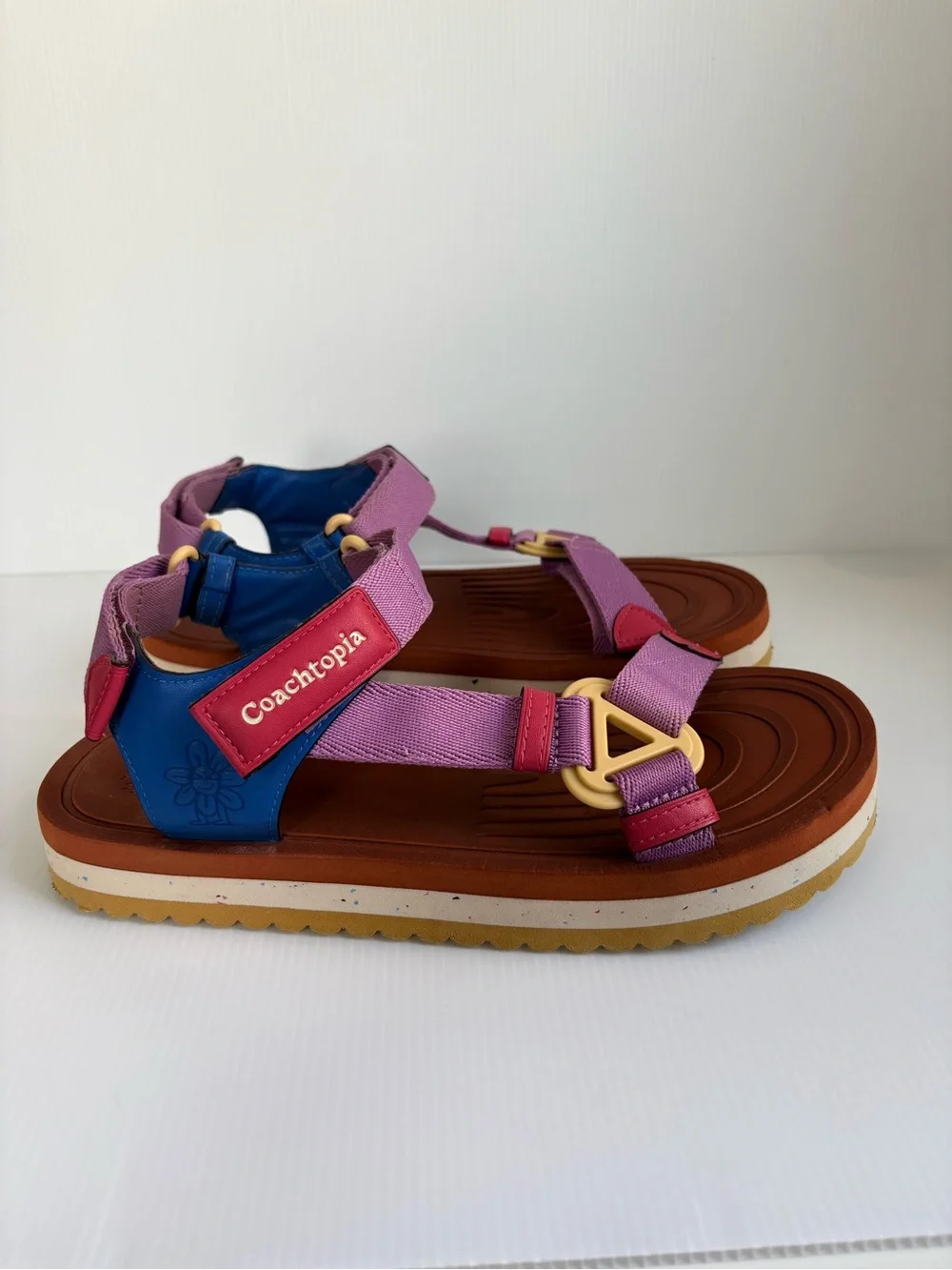 Coachtopia Strappy Sandals Size 9 Multicolor  EUC